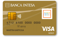 Кредитная карта Visa Gold от Банк Интеза