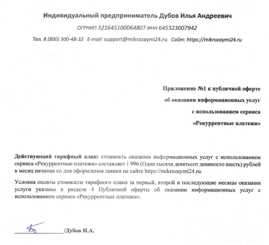 стоимость услуг сервиса MikroZaymi 24