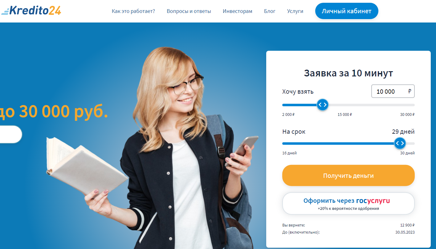 кредито 24 займы